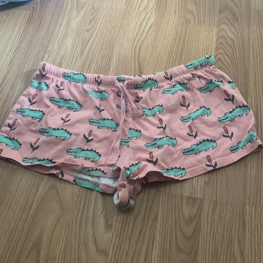 forever 21 dinosaur pj shorts, size women’s S!
